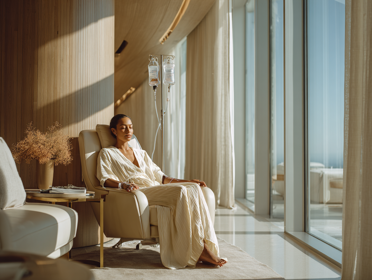 Member receiving IV therapy — from self-assembled wellness